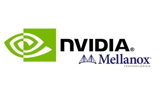 Logos of NVIDIA and Mellanox Technologies side by side.