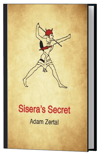 Cover of "Sisera's Secret" depicting a stylized ancient warrior with a bow on a parchment-like background, with the book's title and author's name below.